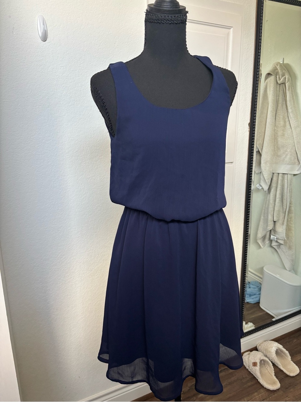 Target Navy Sleeveless Mini Dress